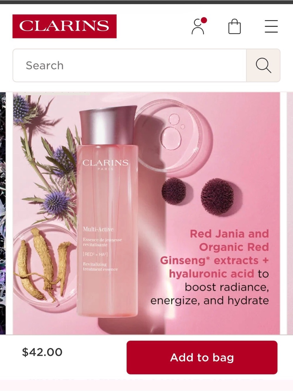 Clarins Multi-Active Revitalizing Treatment Essence